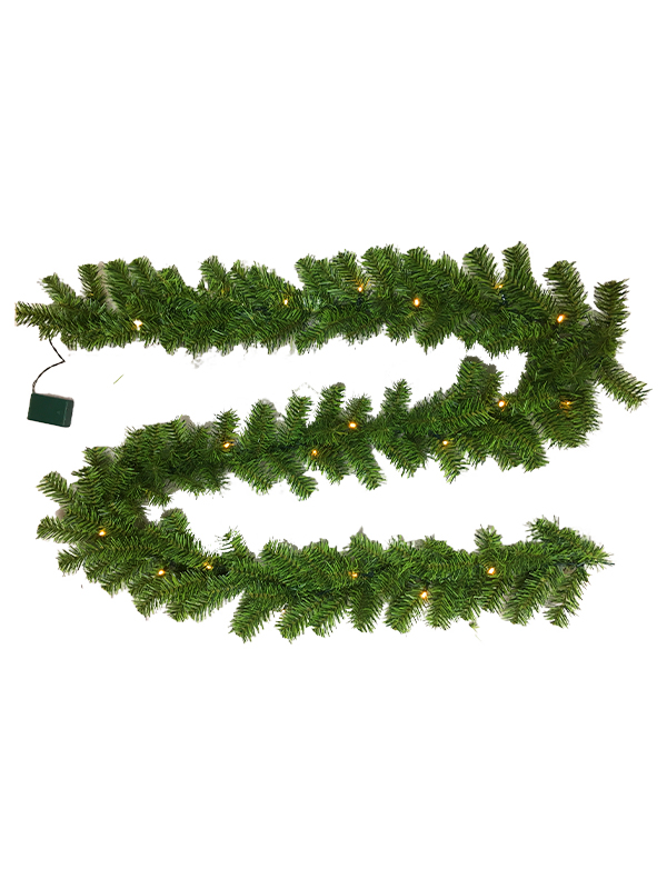 Siri PVC-270CM Rotan 24 Lampu Garland Krismas