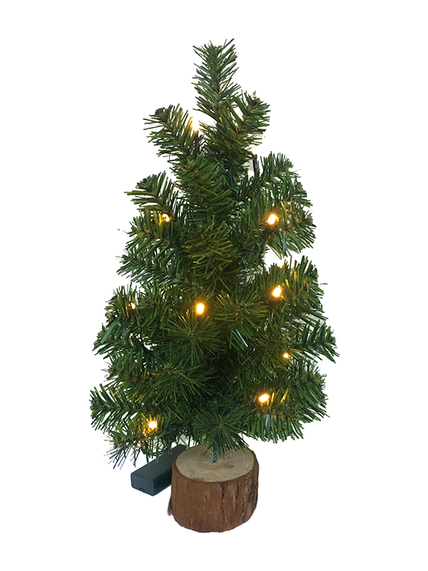 PVC Series-40CM Wooden Feet Table Pokok Krismas