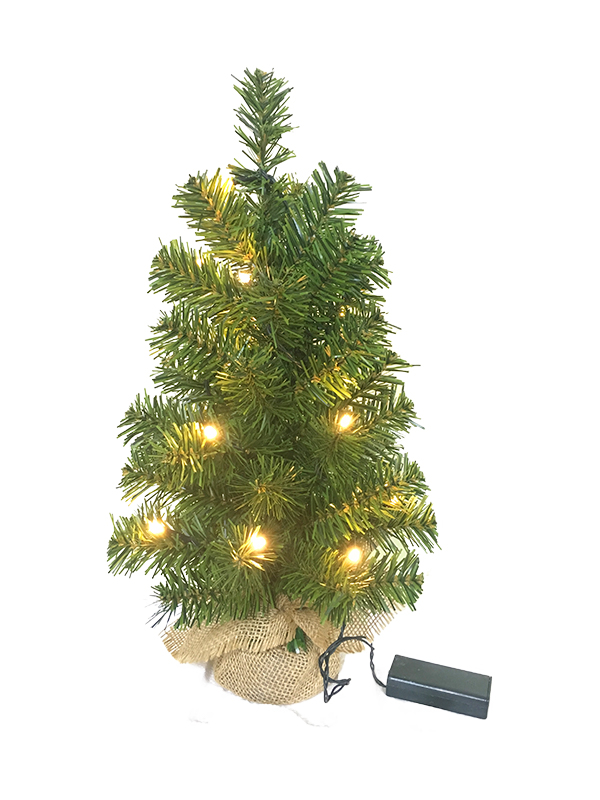 PVC Series-40CM Linen Bag Kaki Meja Pokok Krismas